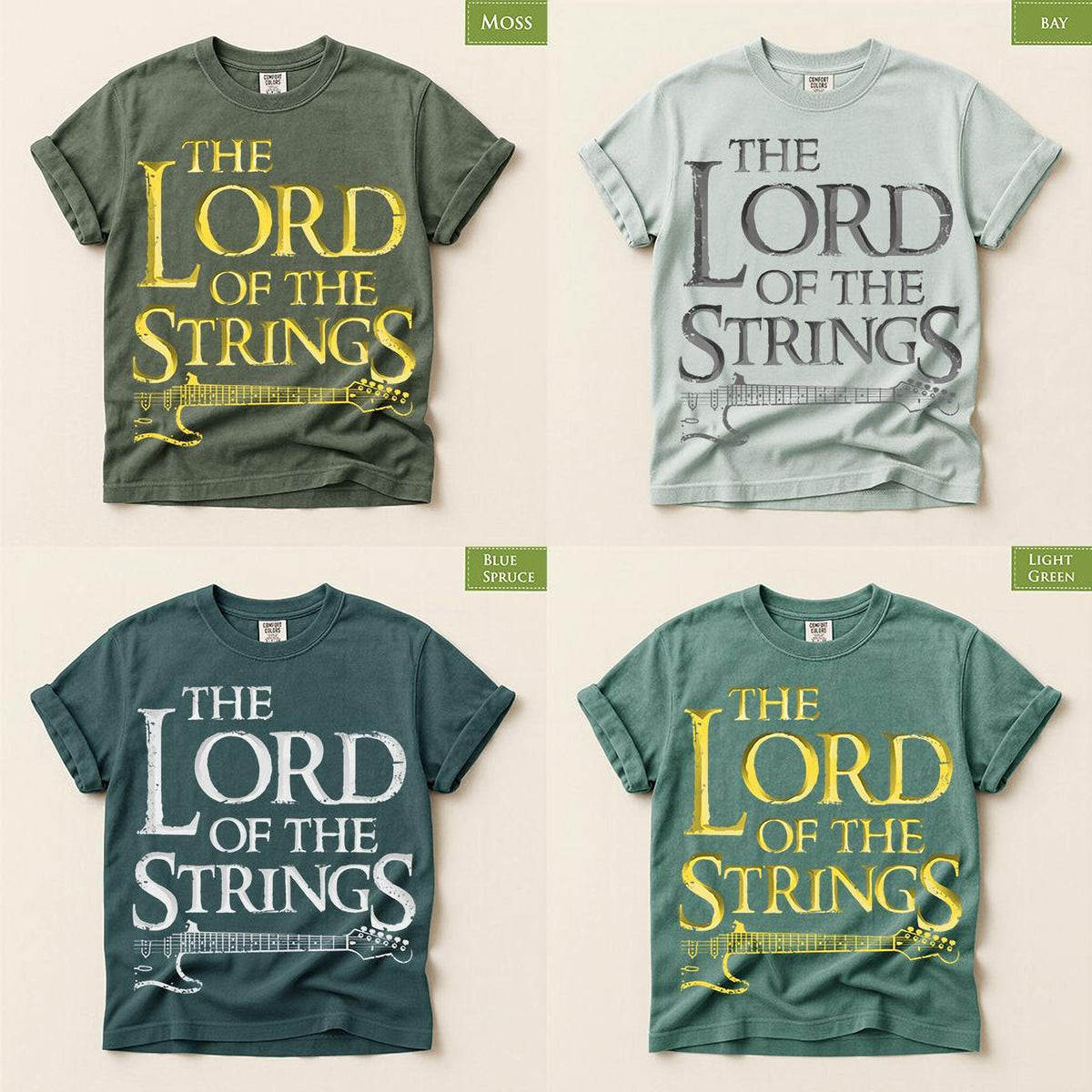 Comfort Colors® Lord of the Strings Guitar T-shirt, Guitar Player Shirt