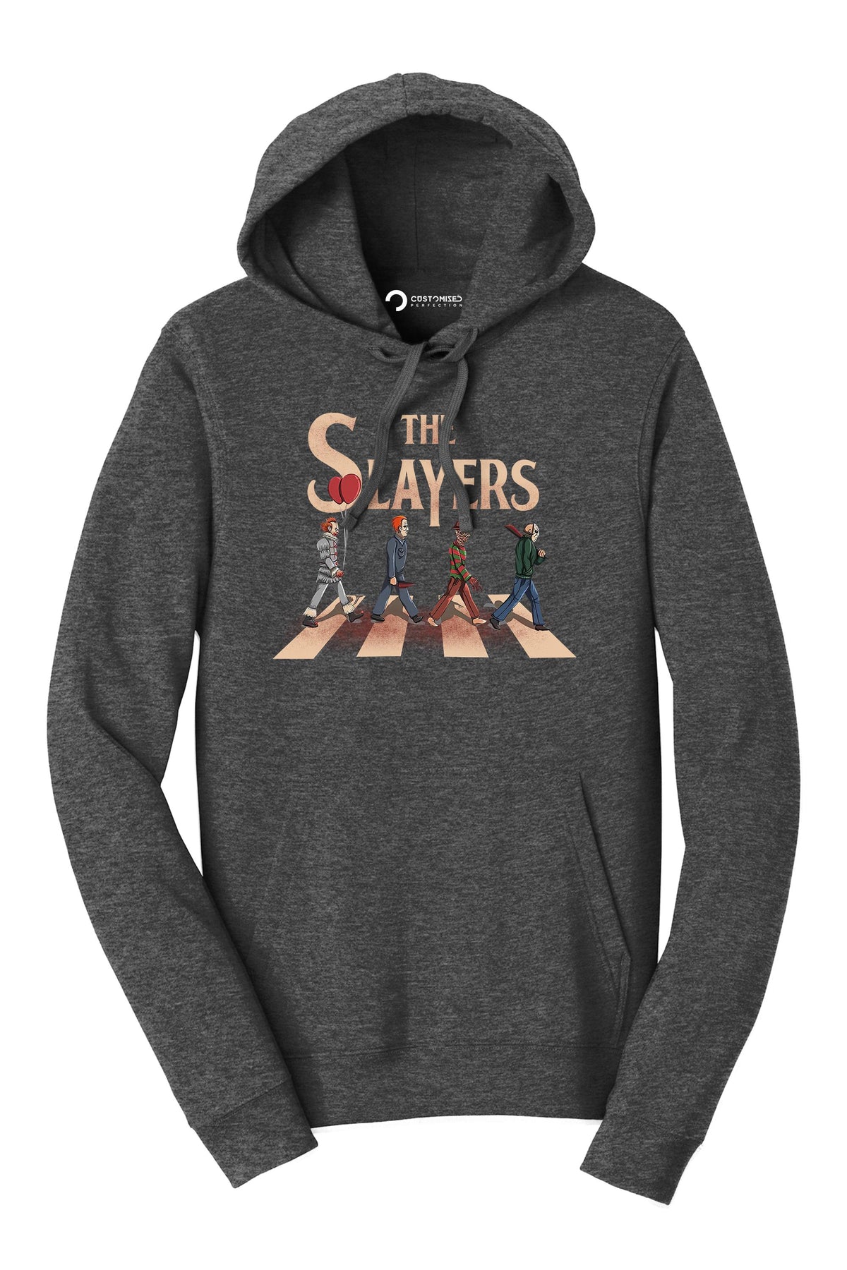 Horror Icons Crosswalk Shirt, Classic Slasher Villains T-Shirt, Retro Horror Squad Hoodie, Iconic Horror Characters Sweatshirt
