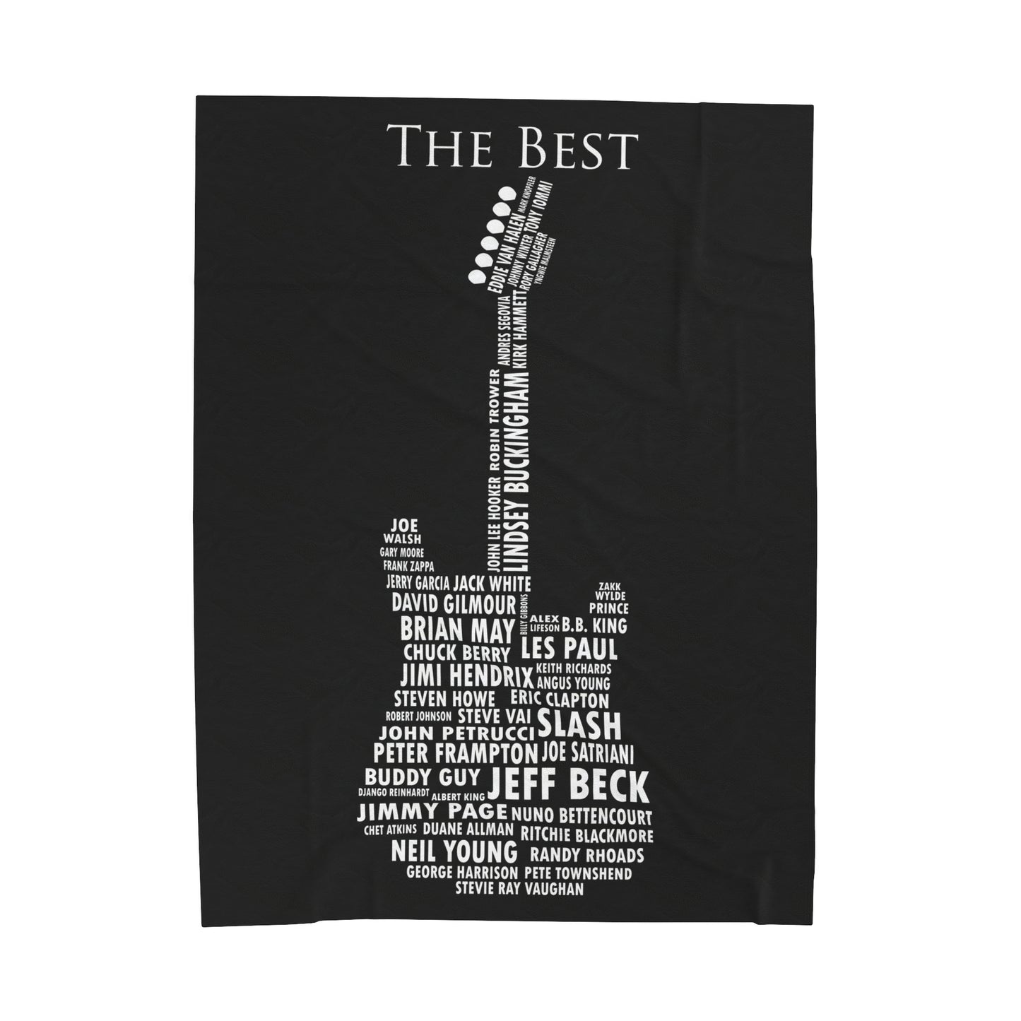 Guitar Legends Velveteen Plush Blanket | Cozy Music Decor