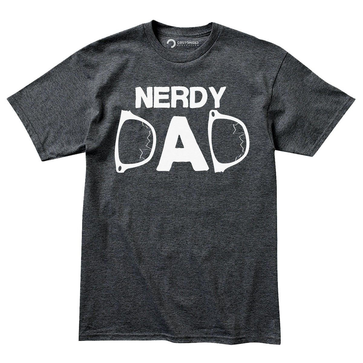 Nerdy Dad Shirt, Comfort Colors® Funny Design Tshirt, Geek Father Gift Tee