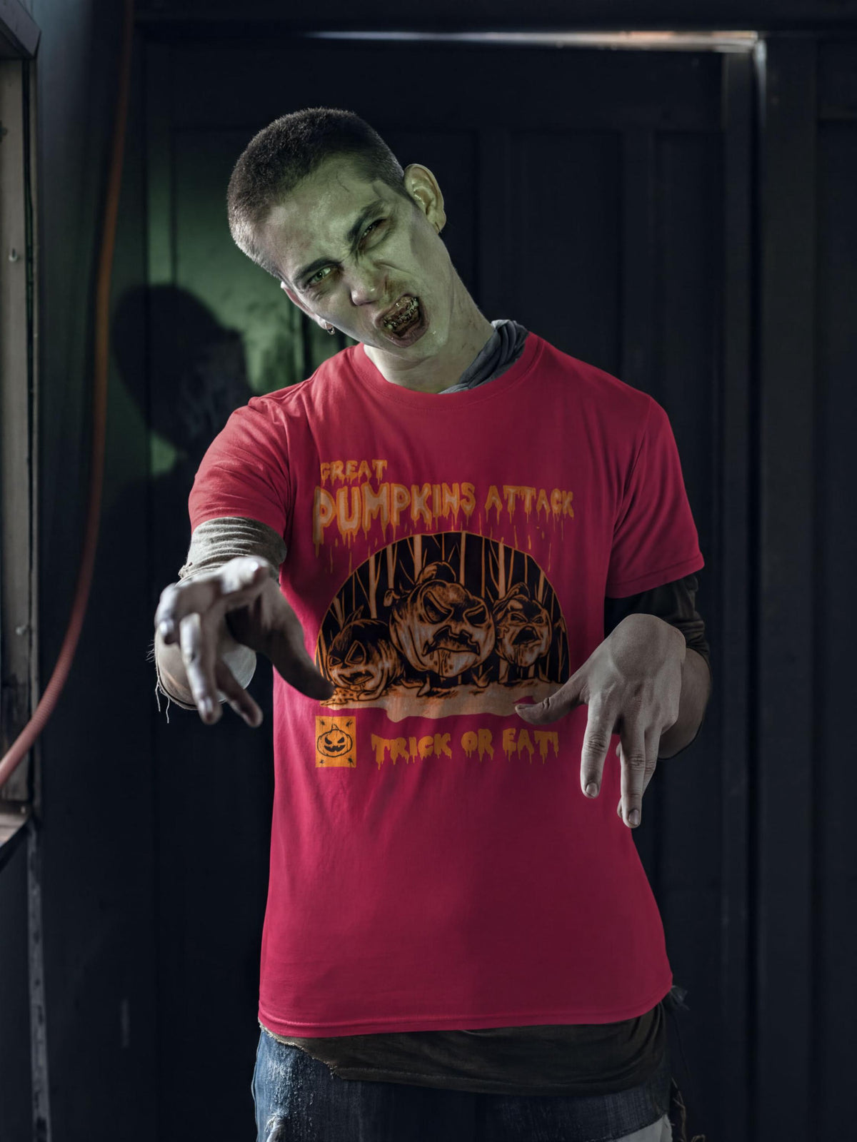 Great Pumpkin Attack Halloween Shirt, Comfort Colors® Trick Or Treat Tee, Spooky Season Top, Fall Autumn Tshirt
