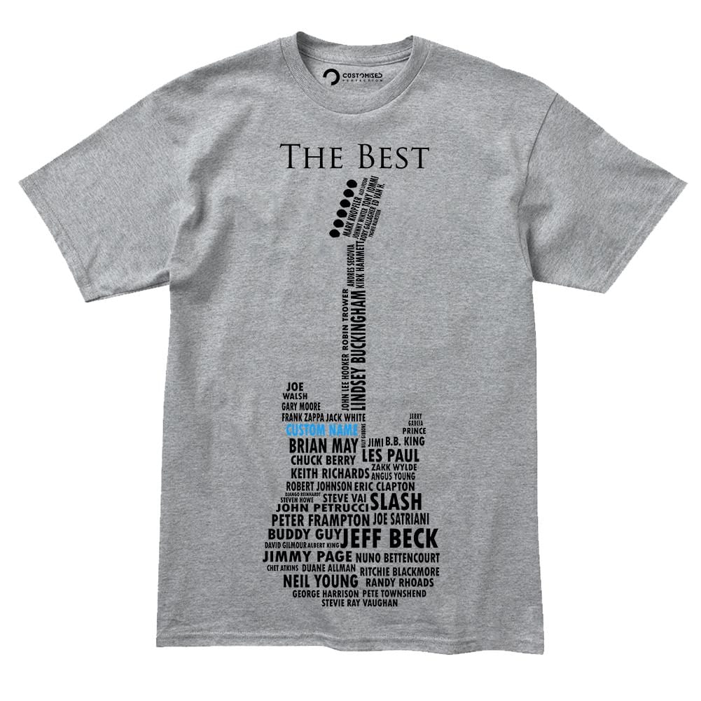 Custom Guitarist Shirt, Guitar Shirt for Men, Personalized Guitar Gift, Guitar Lover Gift, Guitar Legends T-shirt, Gift for Guitar Players