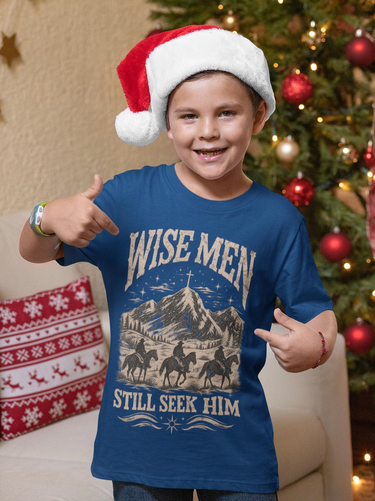 Comfort Colors® Christian Christmas Shirt, Wise Men Still Seek Him Tee, Western Cowboy Christmas Shirt, Faith Gift
