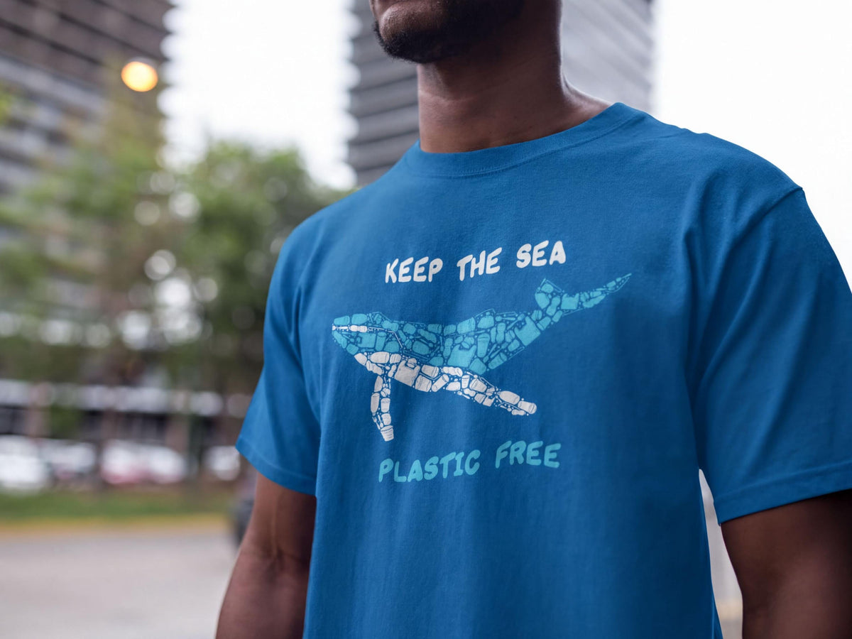 Comfort Colors® Whale Mosaic T-Shirt: Marine Pollution Awareness Design Tee