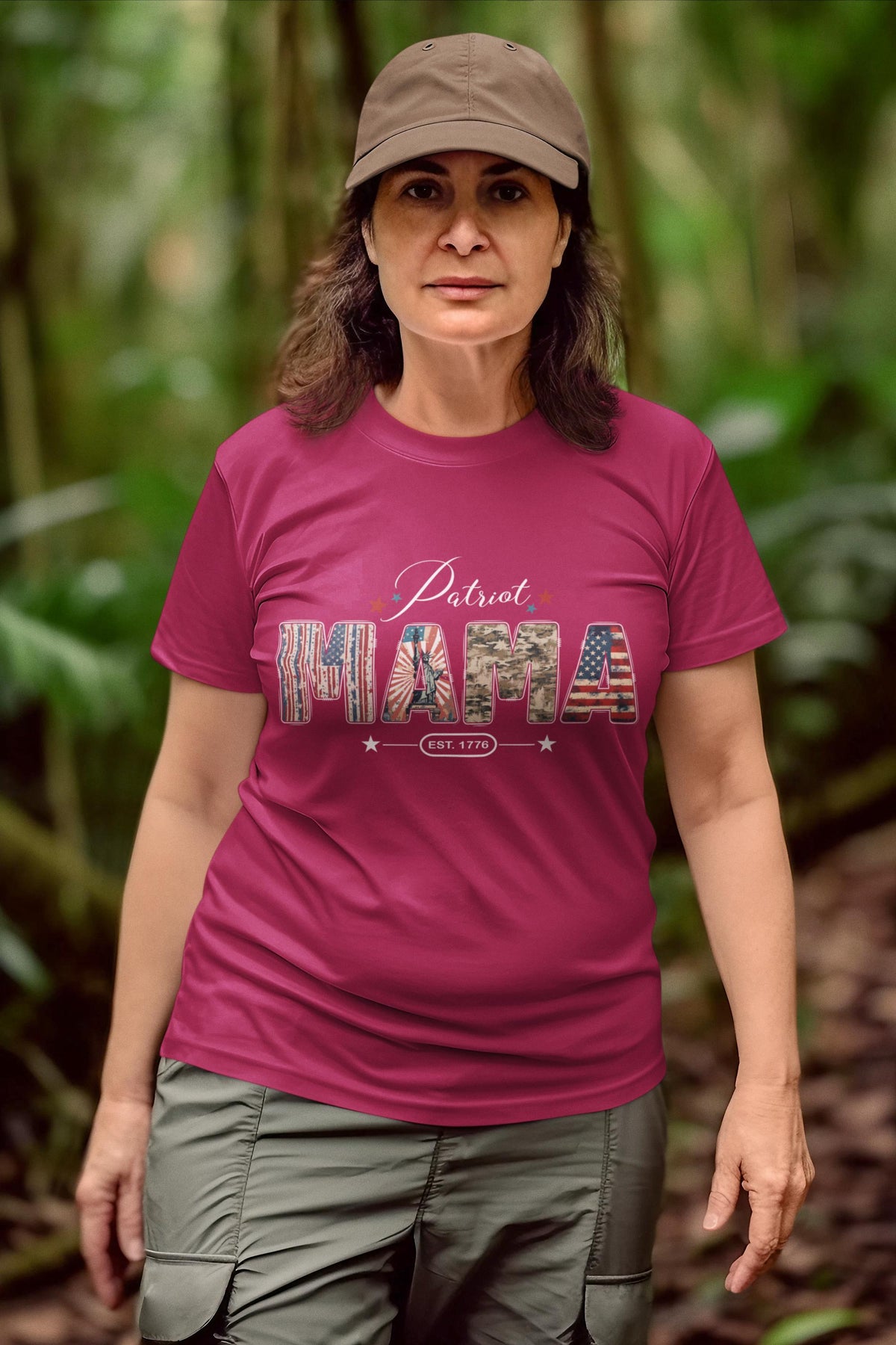 Patriot Mama Shirt, 4th of July Comfort Colors® Tee, Gift for Mom USA
