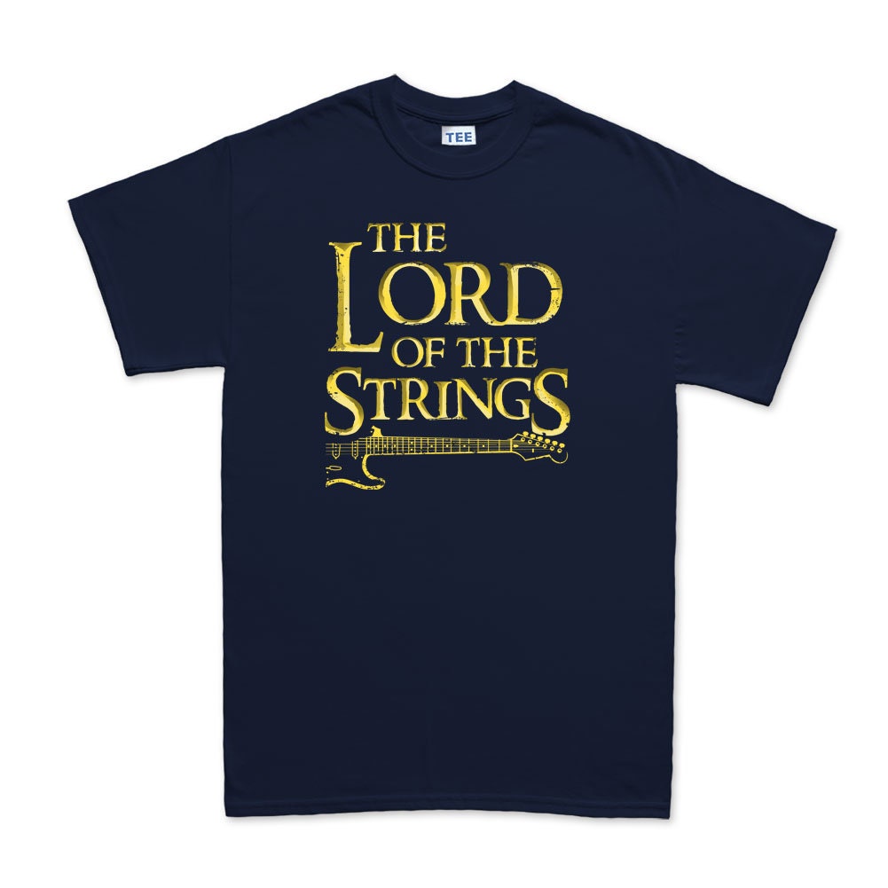 Mens Lord Of the Strings Guitar Player Parody Funny T shirt Tee Top T-shirt