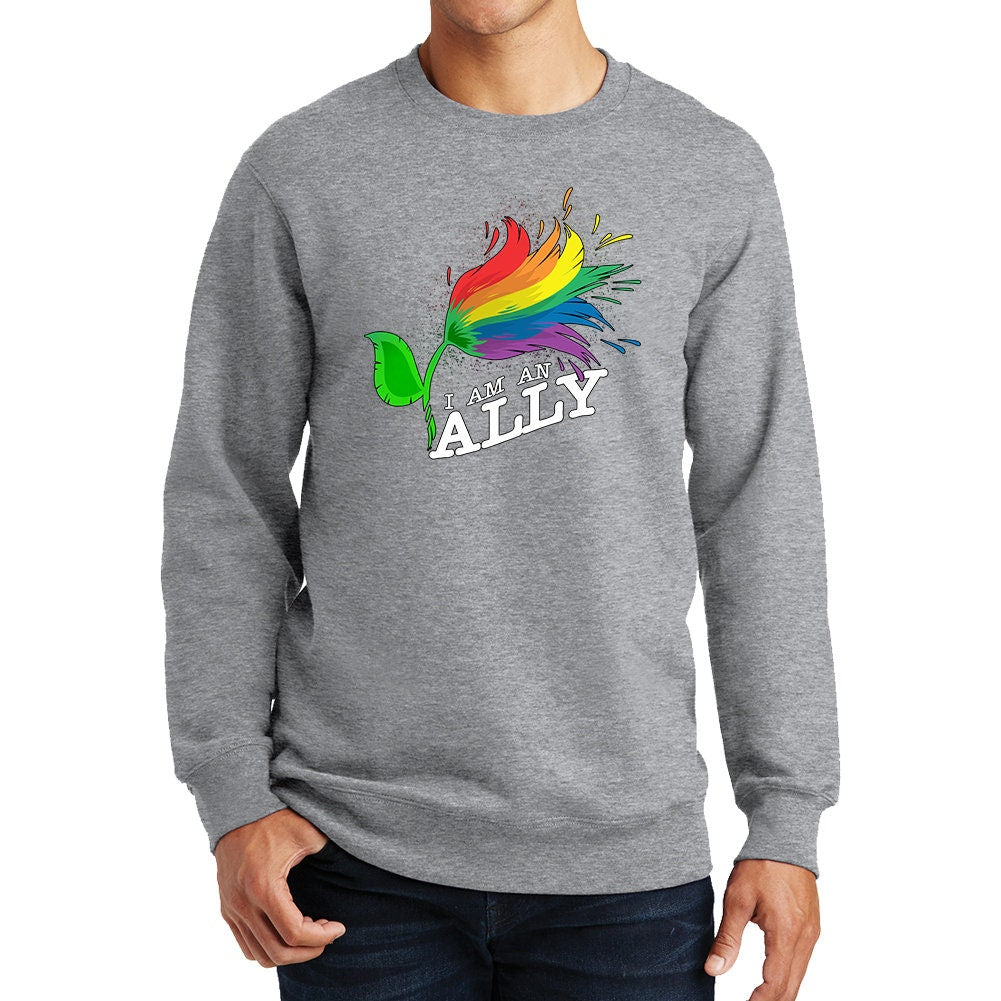I Am An Ally Pride Gay Lesbian Bisexual LGBT Diversity Sweatshirt