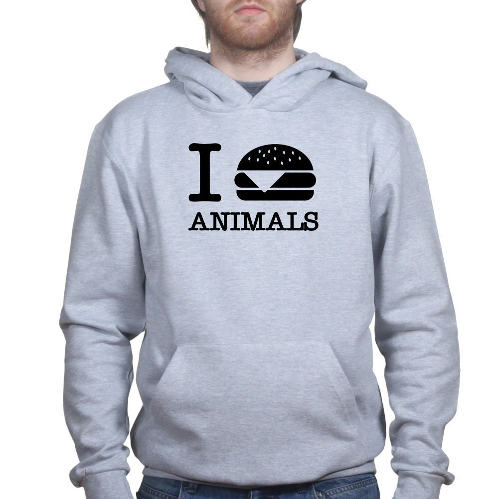 I Burger Love Animals Hoodie
