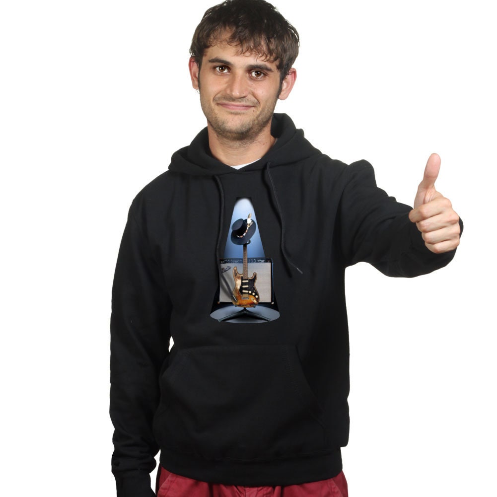 Stevie Ray Texas Floodlights 1959 American Standard SRV Guitar Number One Blue Music Tribute Sweater Sweatshirt Hoodie Hoody