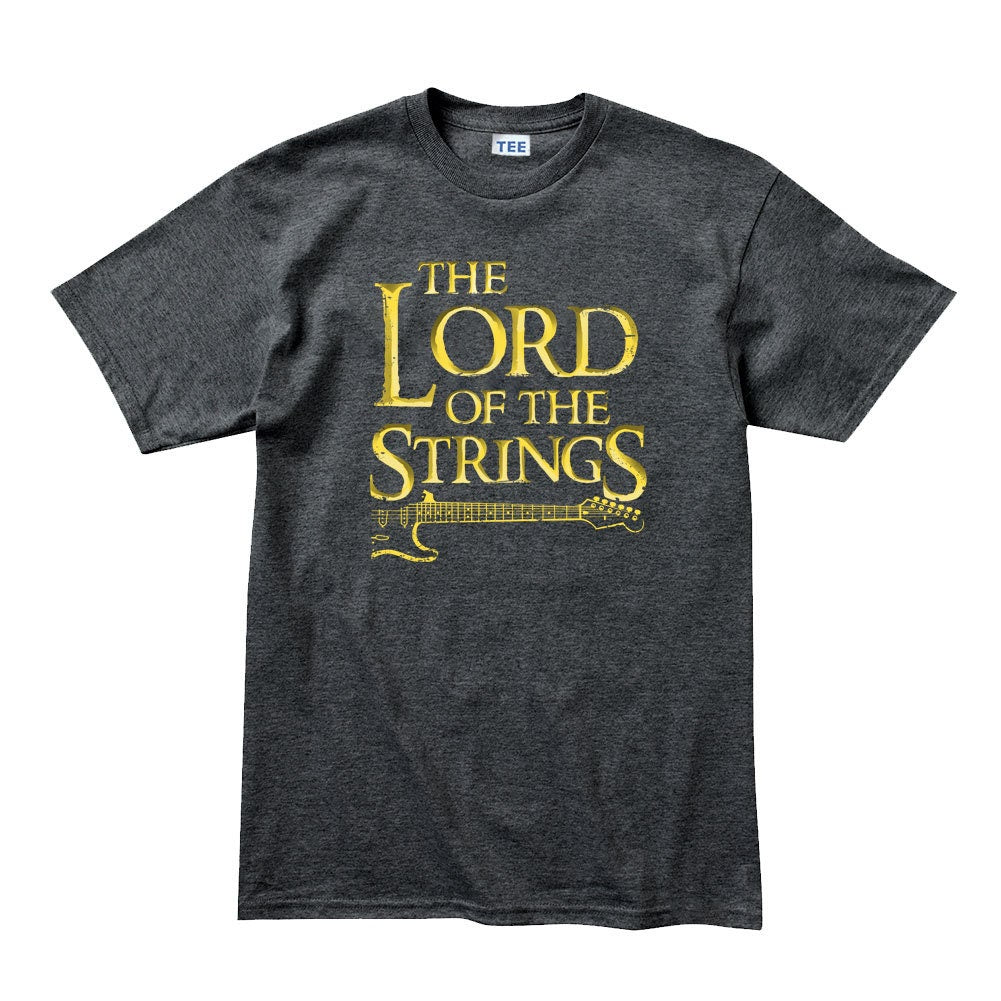 Mens Lord Of the Strings Guitar Player Parody Funny T shirt Tee Top T-shirt