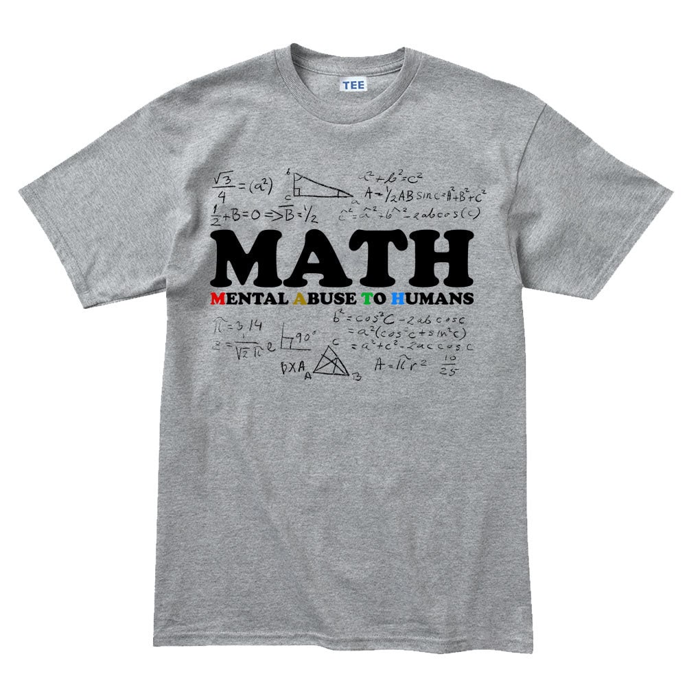 Mens MATH Definition Funny Spoof School T shirt Tee Top T-shirt