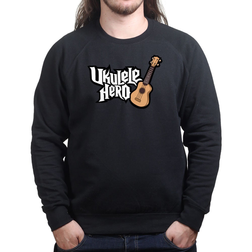 Ukulele Hero Funny Spoof Guitarist Sweatshirt