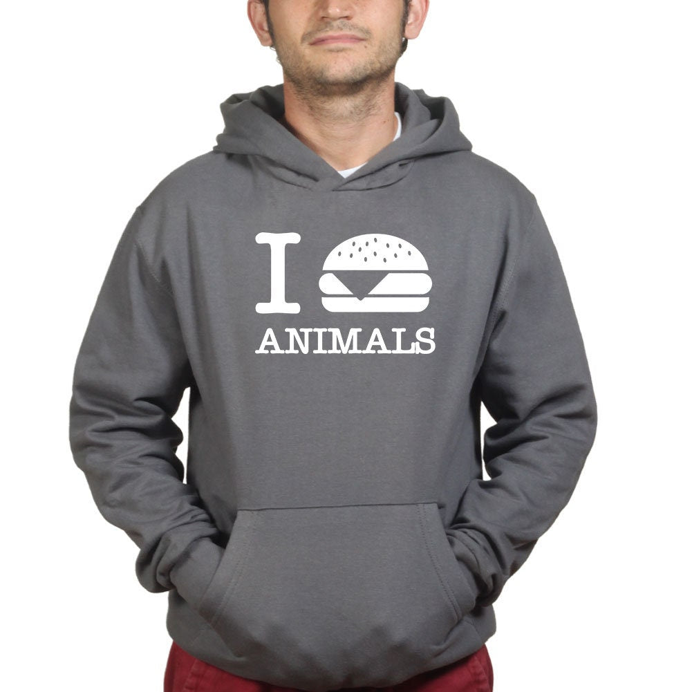 I Burger Love Animals Hoodie