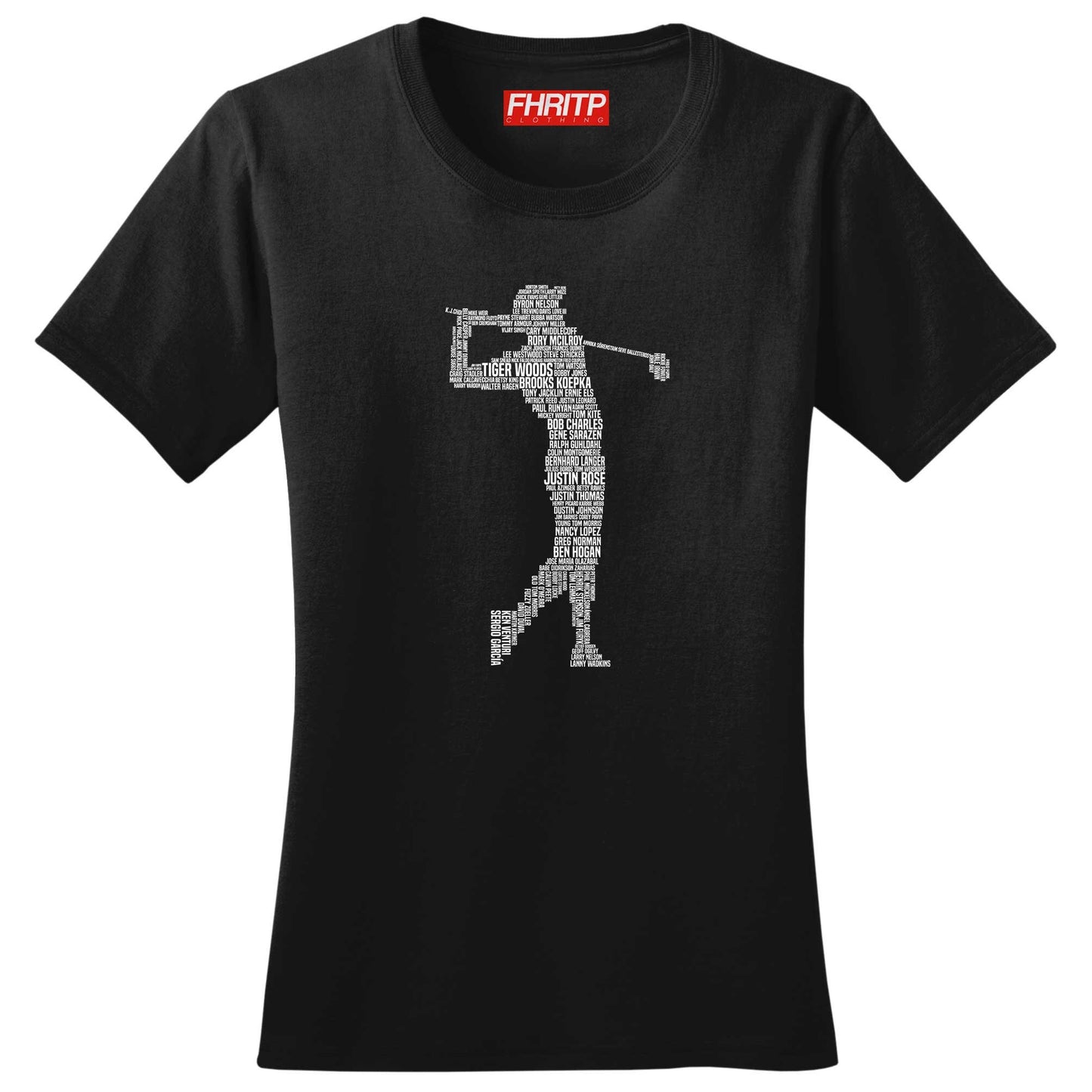 Ladies Golf Golfing Golfer Legends Tribute T shirt Tee Top T-shirt