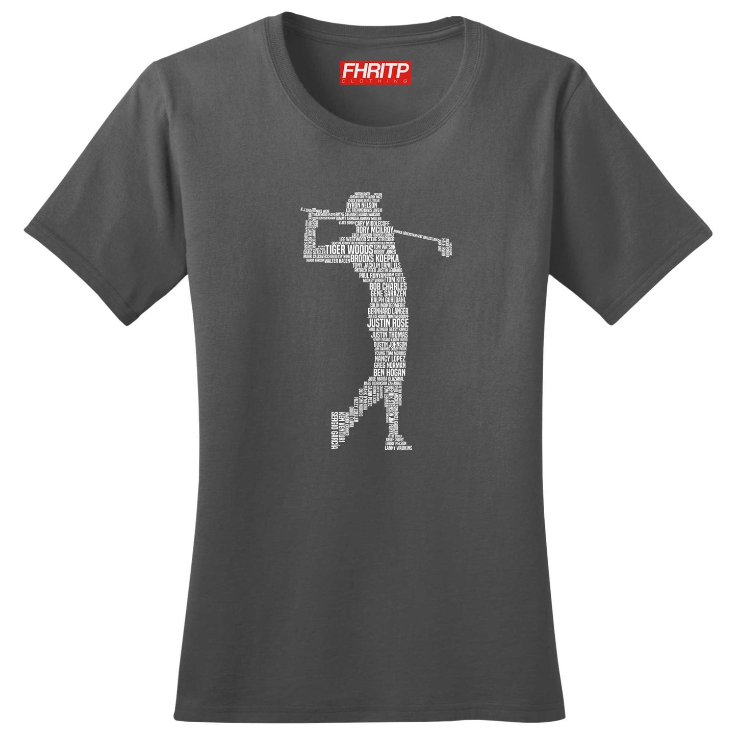 Ladies Golf Golfing Golfer Legends Tribute T shirt Tee Top T-shirt