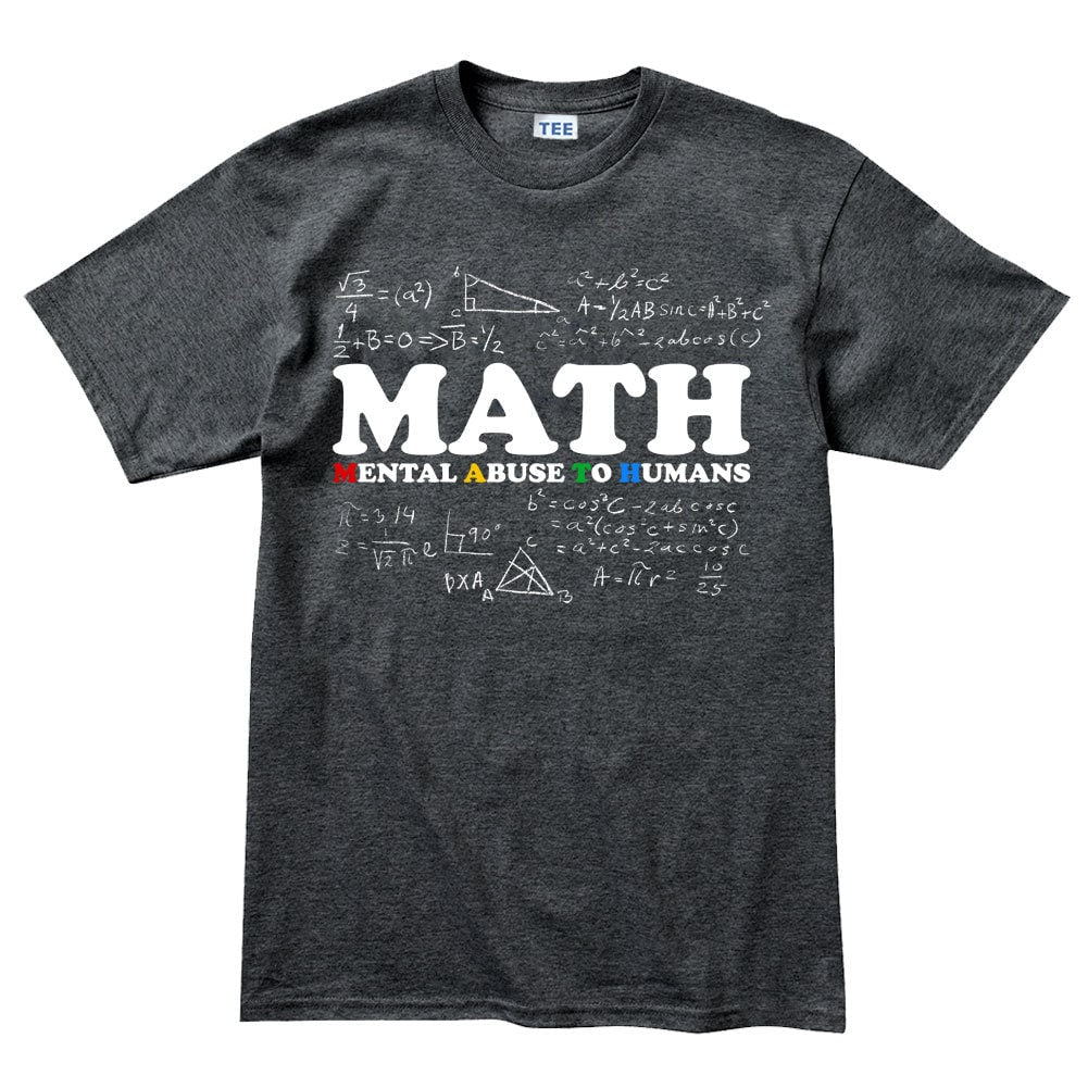 Mens MATH Definition Funny Spoof School T shirt Tee Top T-shirt