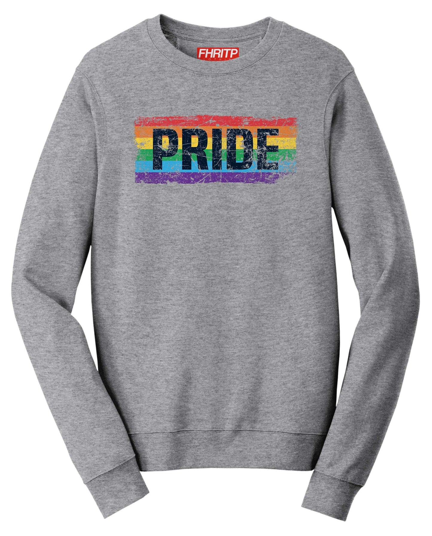 PRIDE Rainbow Flag LGBT+ Gay Lesbian Trans Support Sweatshirt