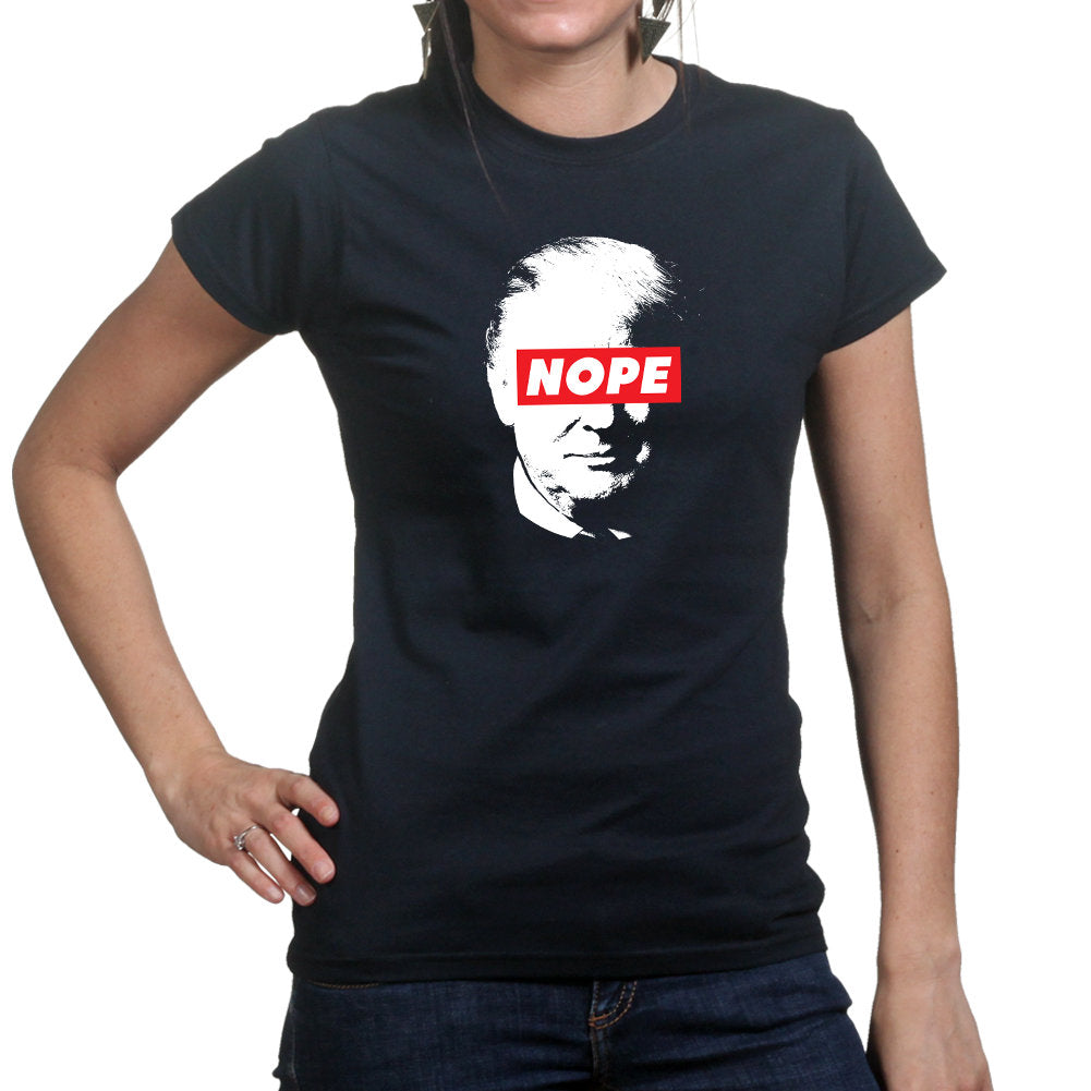 Ladies Trump Nope Obey Impeach President Election 2020 T shirt Tee Top T-shirt