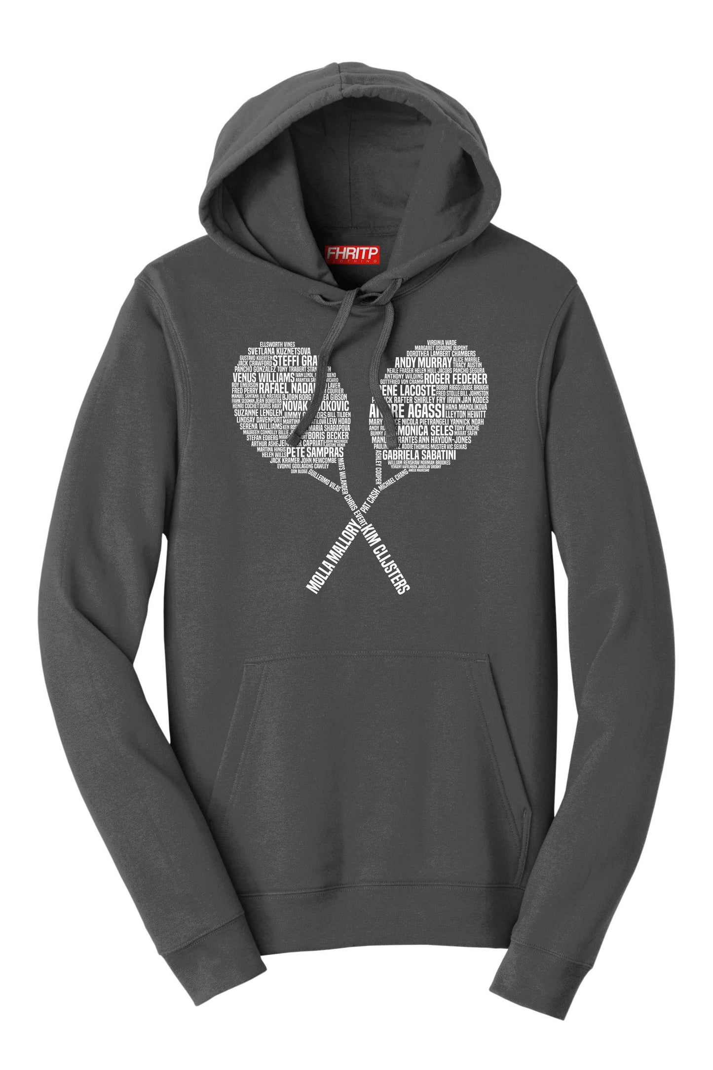 Tennis Legends Champions Player Tribute Hoodie