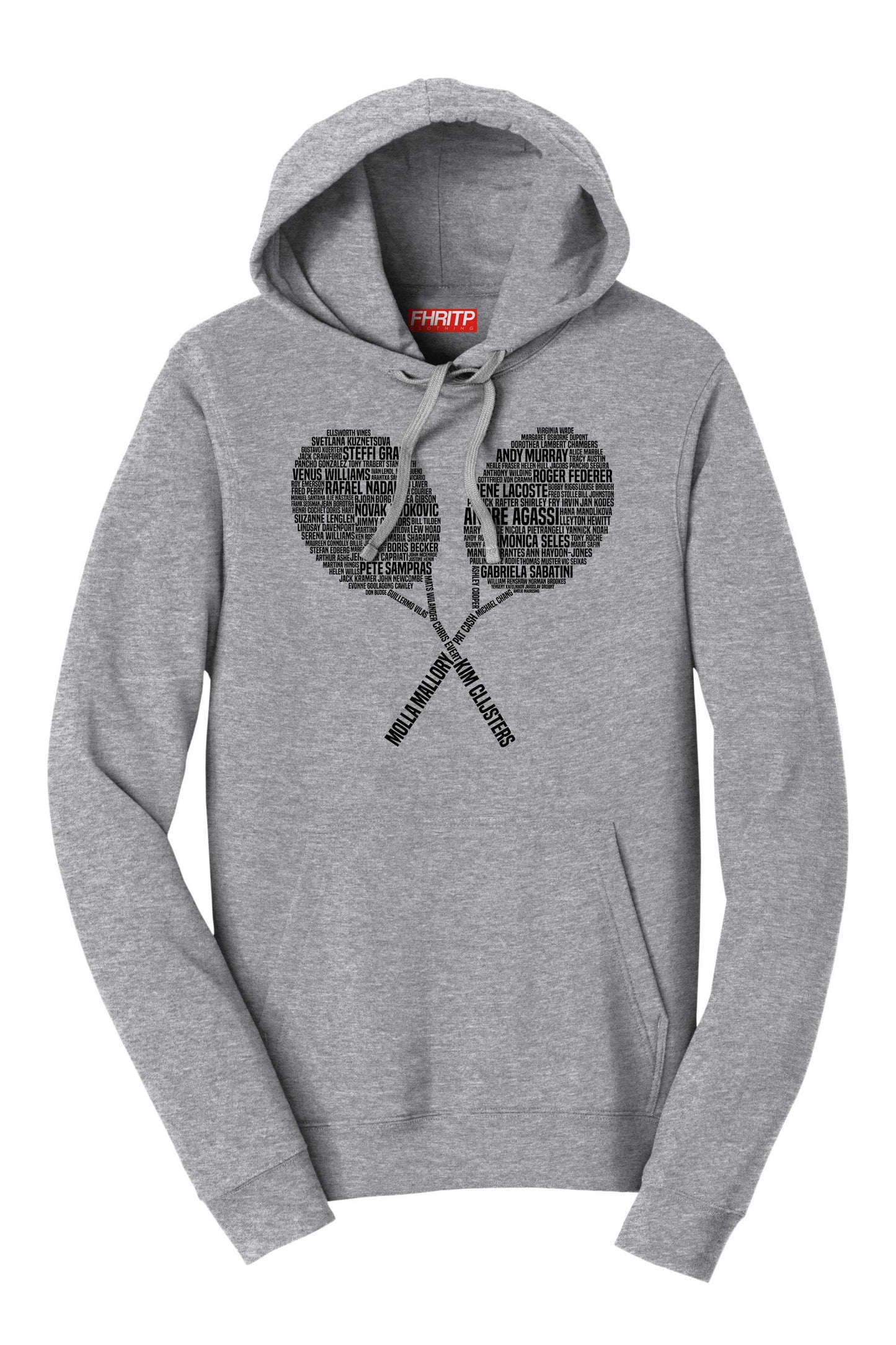 Tennis Legends Champions Player Tribute Hoodie