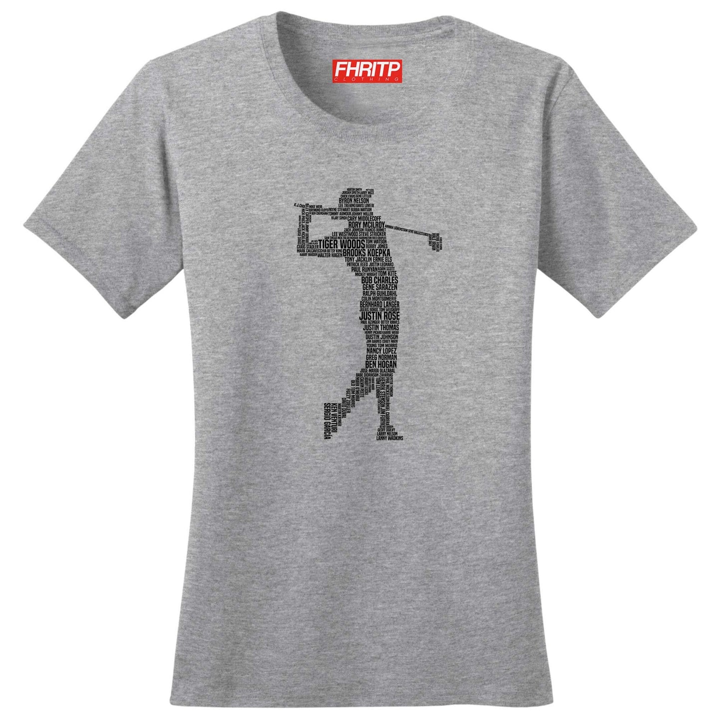 Ladies Golf Golfing Golfer Legends Tribute T shirt Tee Top T-shirt