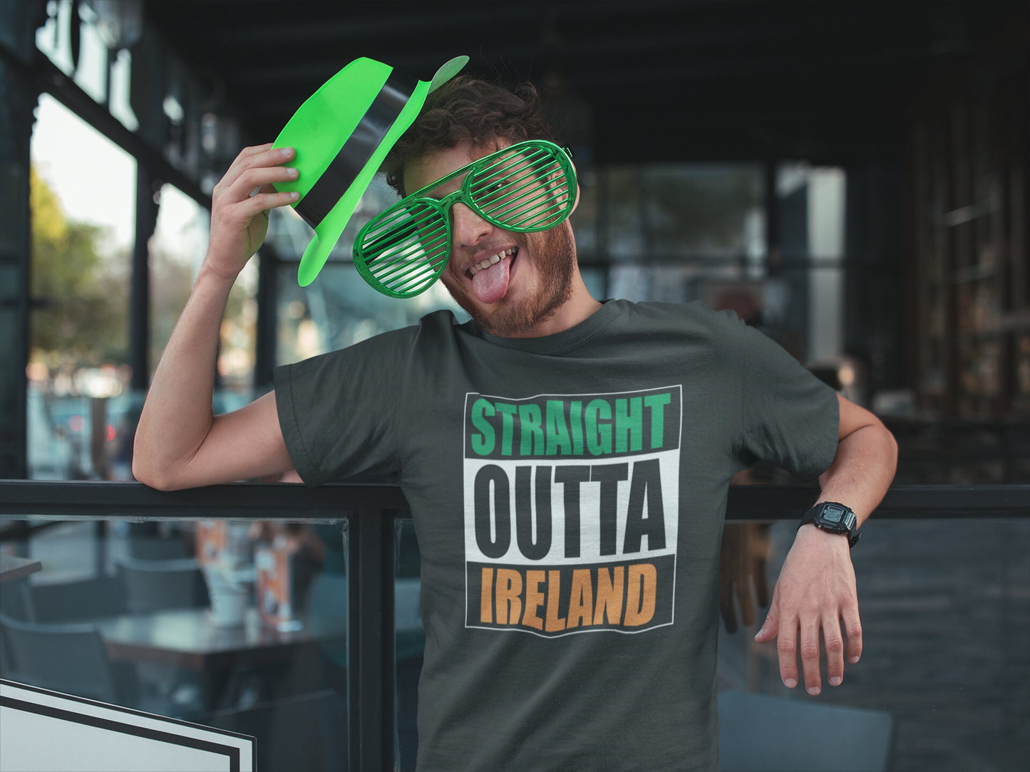 Straight Outta Ireland Shirt, Saint Patrick Day T-Shirt, Lucky Clover St. Paddy’s Day Shirt, Celebrate Shamrock Irish Outfit