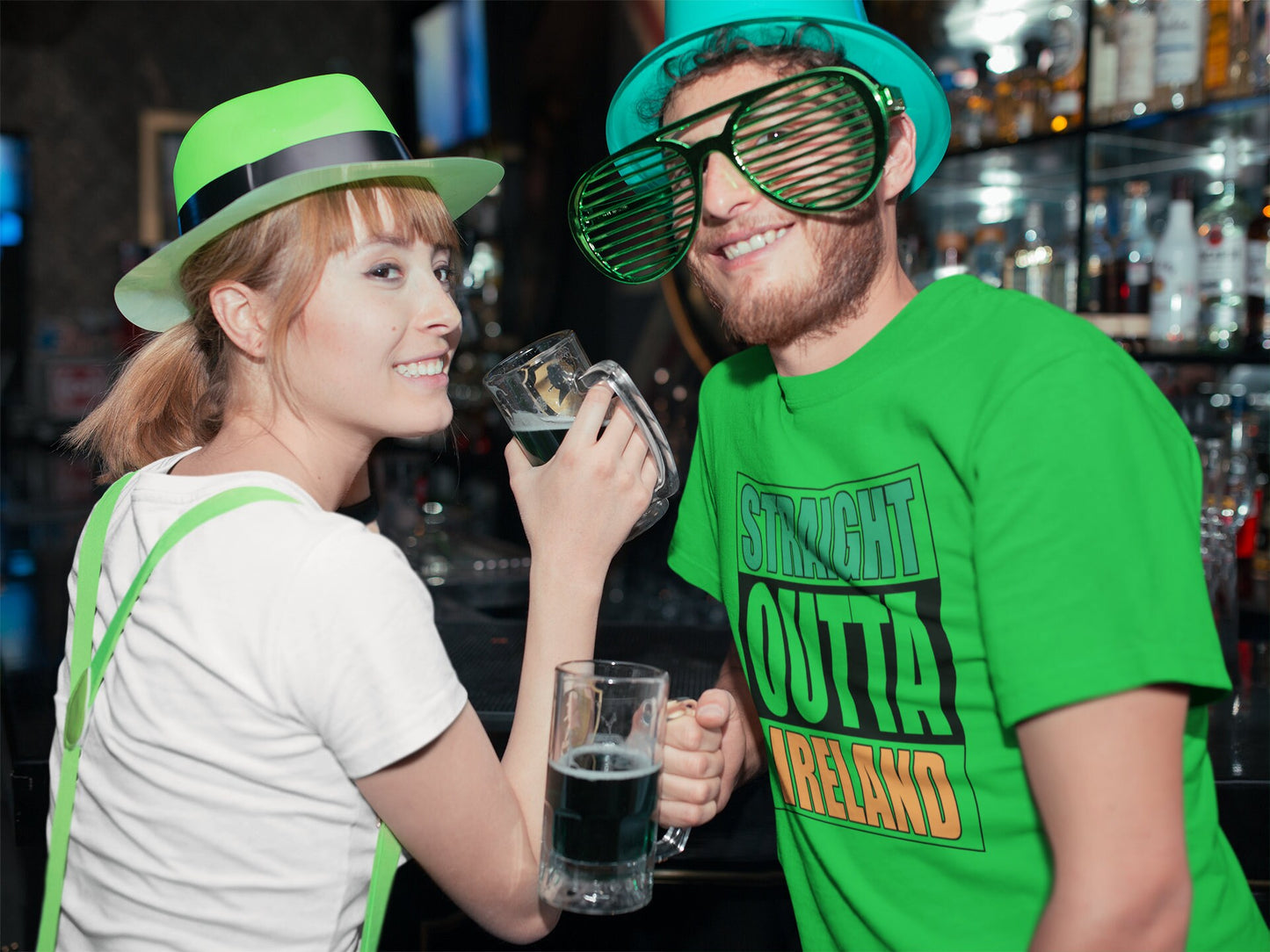 Straight Outta Ireland Shirt, Saint Patrick Day T-Shirt, Lucky Clover St. Paddy’s Day Shirt, Celebrate Shamrock Irish Outfit
