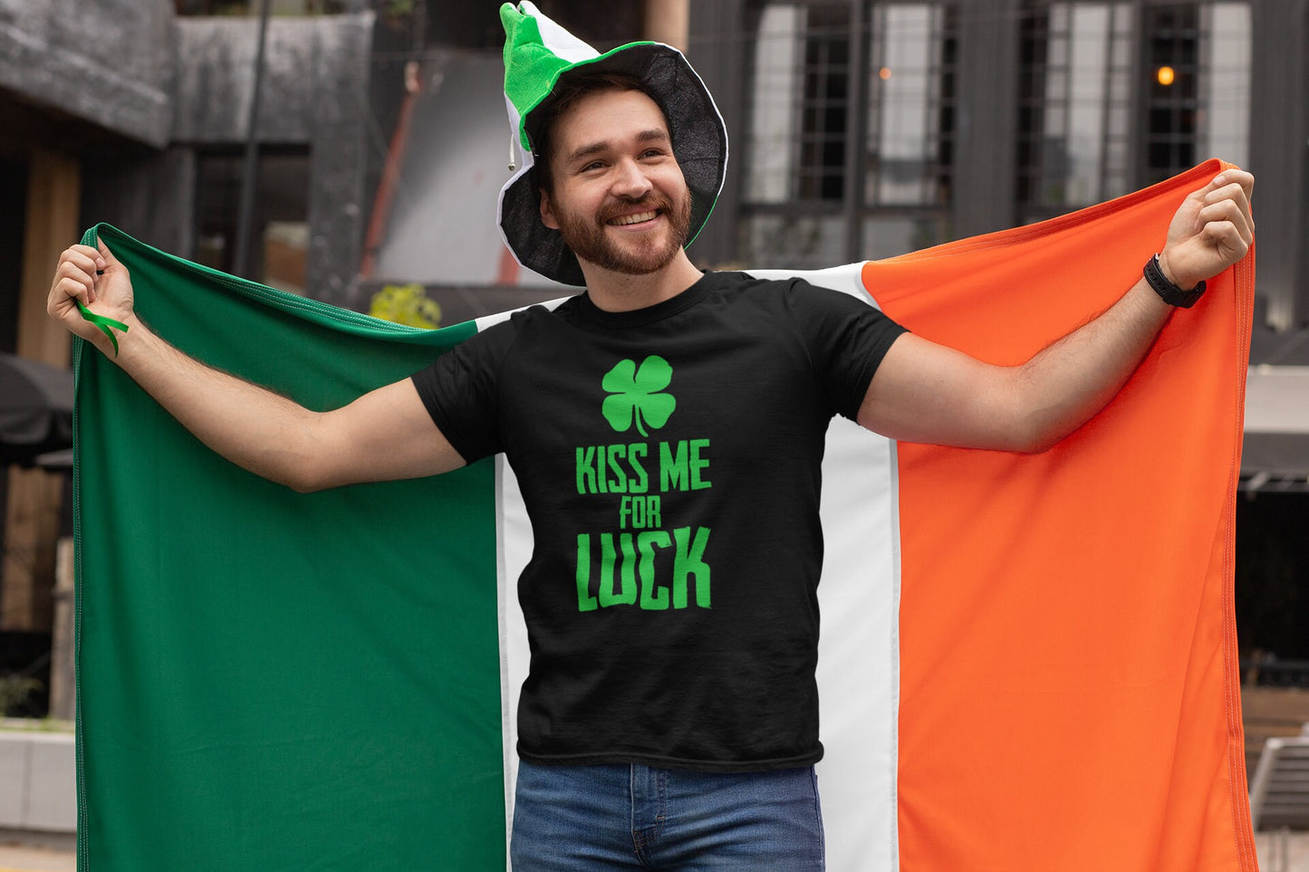 Kiss Me Irish T-Shirt, Lucky Shamrock Paddy Outfit, Hot Kiss Saint Patrick Shirt, St Paddy’s Day Four Leaf Tee, Celebrate Lucky Saint Shirt