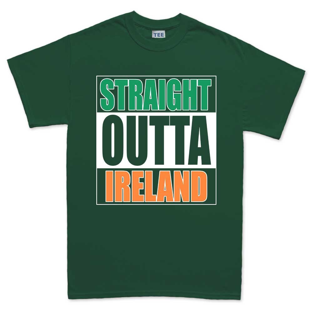 Straight Outta Ireland Shirt, Saint Patrick Day T-Shirt, Lucky Clover St. Paddy’s Day Shirt, Celebrate Shamrock Irish Outfit