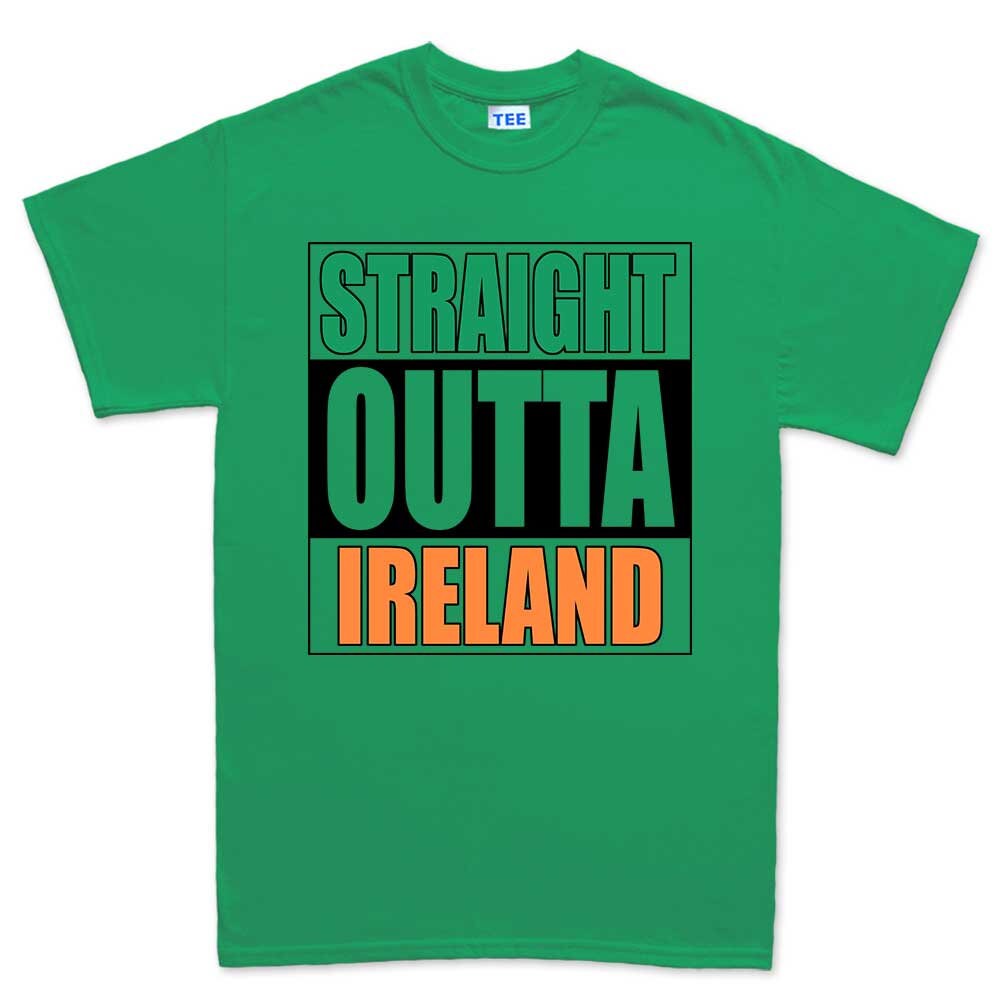 Straight Outta Ireland Shirt, Saint Patrick Day T-Shirt, Lucky Clover St. Paddy’s Day Shirt, Celebrate Shamrock Irish Outfit