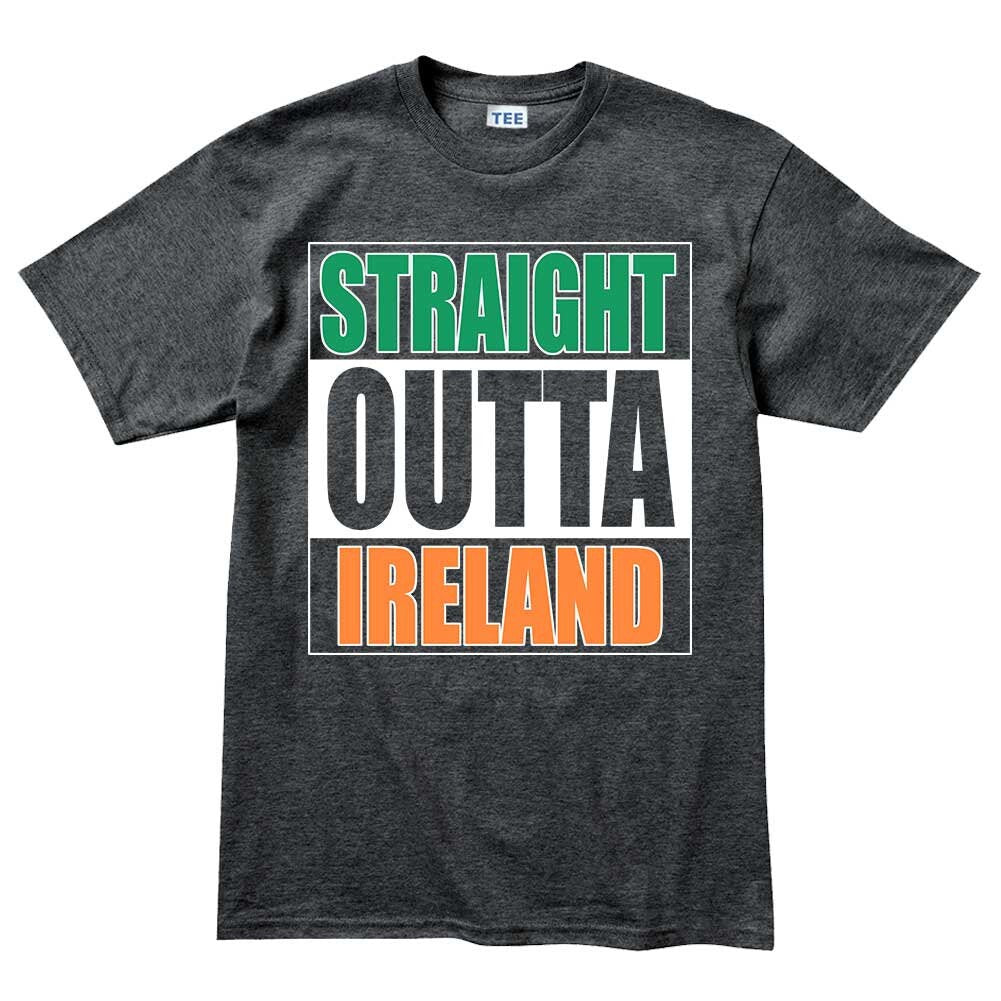 Straight Outta Ireland Shirt, Saint Patrick Day T-Shirt, Lucky Clover St. Paddy’s Day Shirt, Celebrate Shamrock Irish Outfit