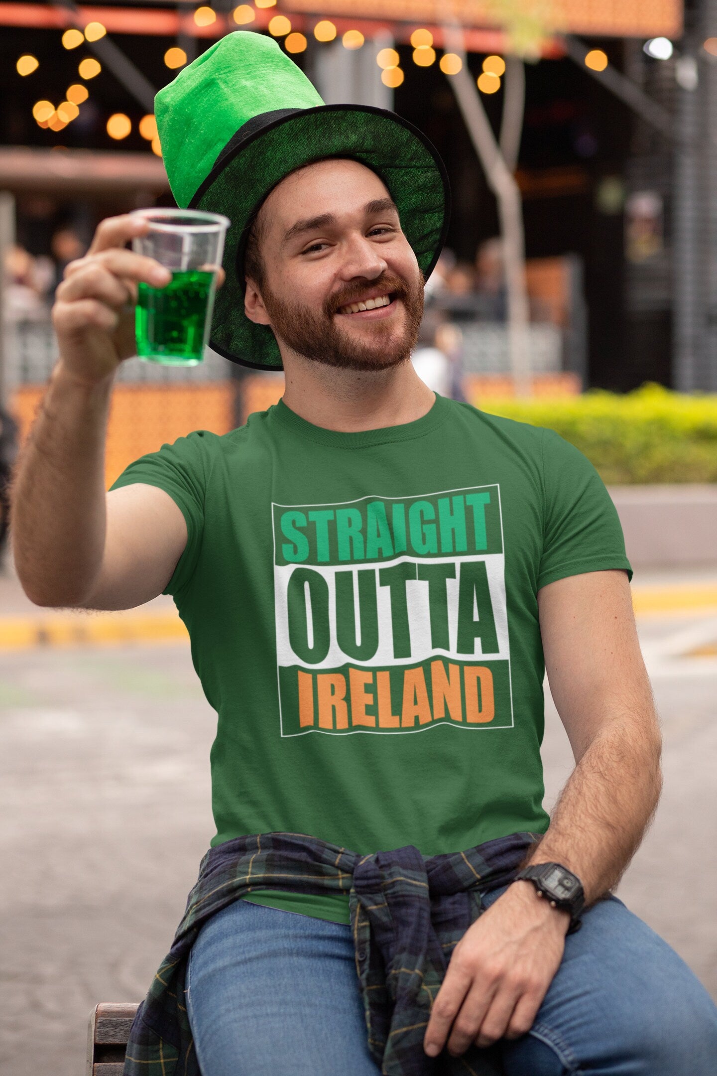 Straight Outta Ireland Shirt, Saint Patrick Day T-Shirt, Lucky Clover St. Paddy’s Day Shirt, Celebrate Shamrock Irish Outfit