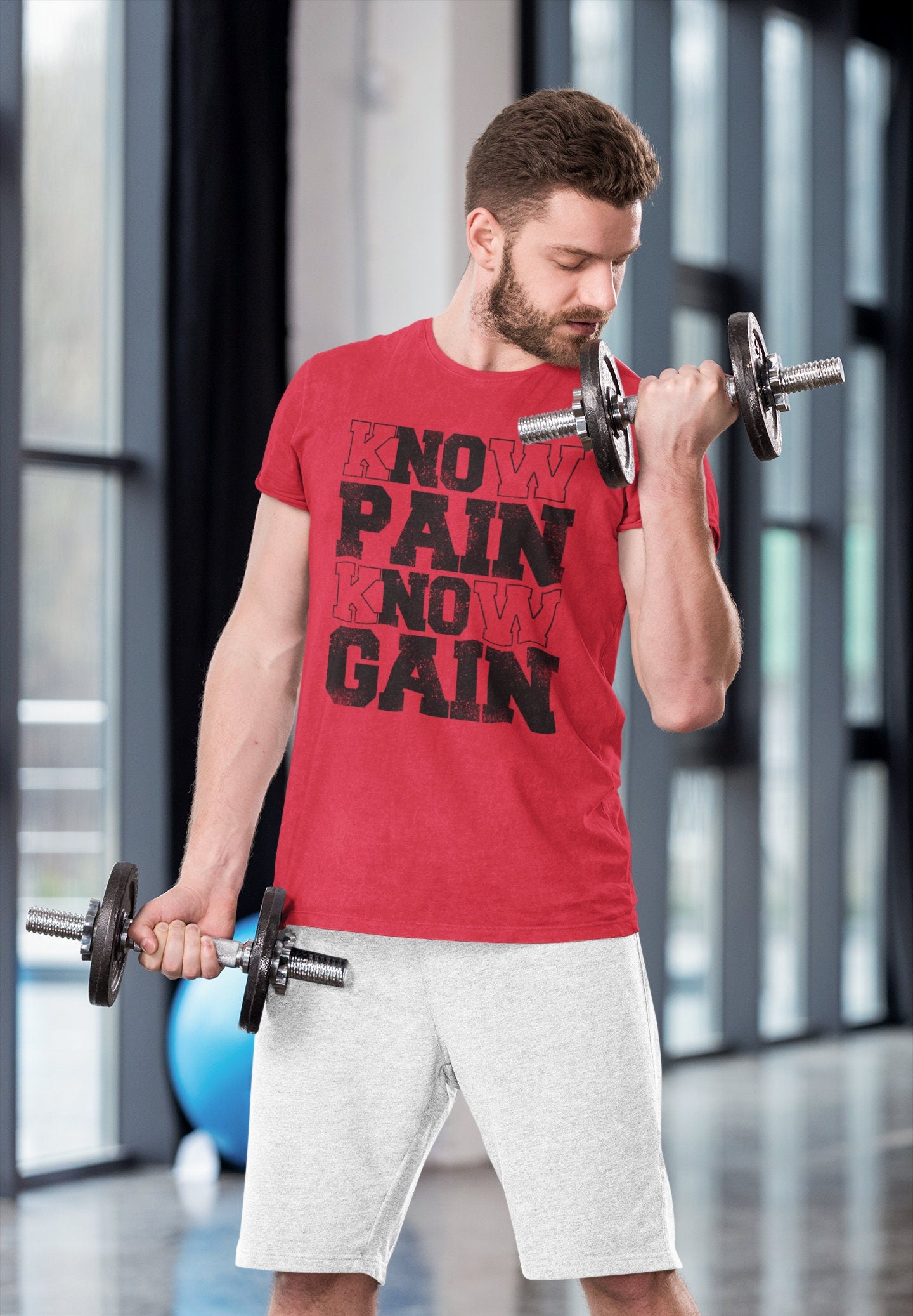 Weight Lifting Shirt, Workout T-shirt, Motivational Fitness shirt, Gym Rat, Motivational Gifts, Gym Top, Gym Lovers Gift, No Pain No Gain