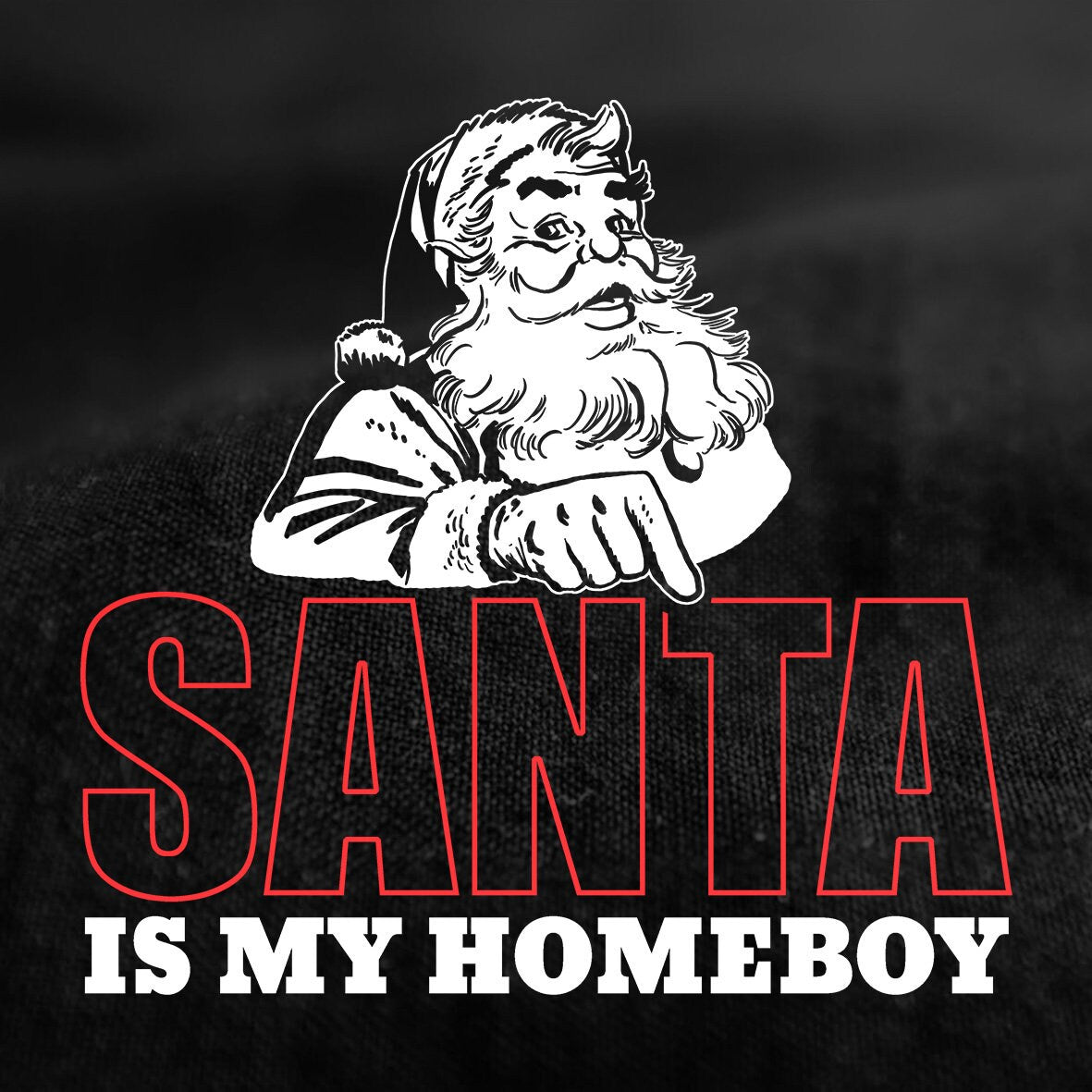 Funny Christmas Santa Claus Shirt, Funny Santa Saying Shirt, Christmas Funny T shirt, Funny Holiday Xmas Shirt, Santa Is My Homeboy T shirt