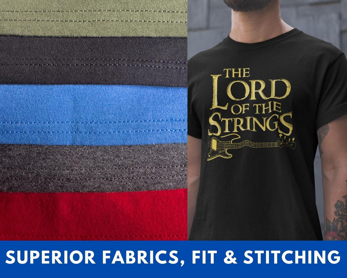 Comfort Colors® Bass Player T shirt, Lord Of the Strings Bass Guitar Tee, Bassist Gift