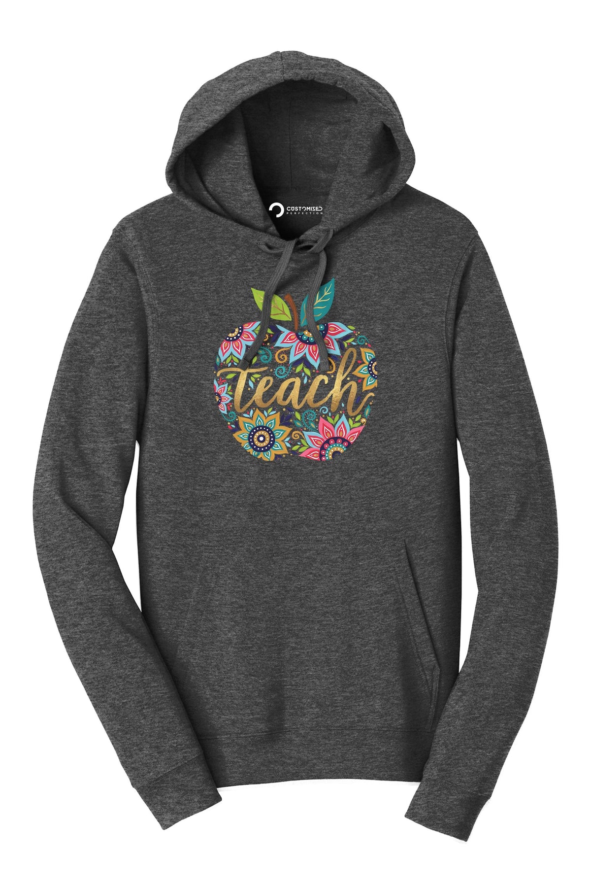Teacher Shirt | Boho Mandala Apple Hoodie | Cute Teacher Appreciation Gift