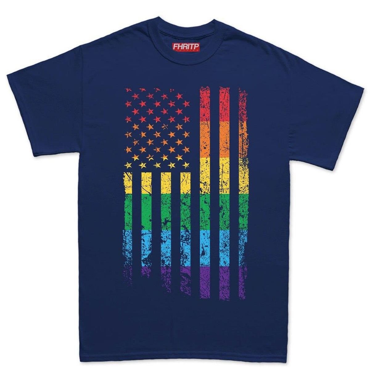 America USA Rainbow Pride Flag Shirt, LGBT Rights Tee Top