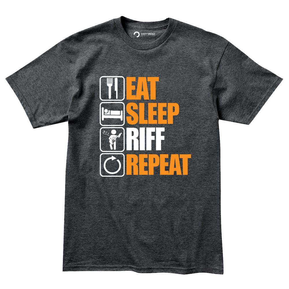Funny Guitar Player Shirt, Rock Riff Humor for Men