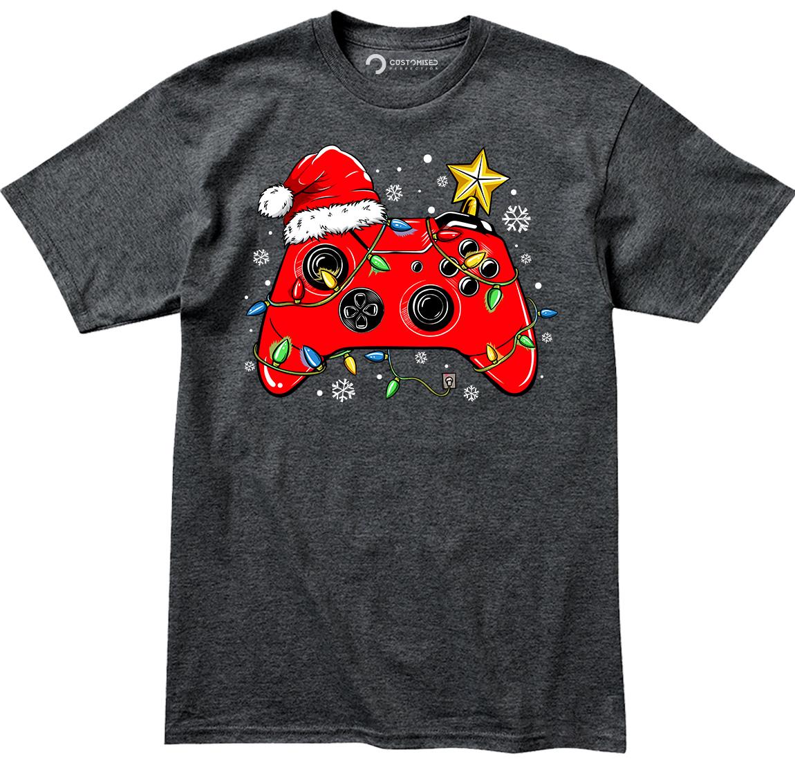 Christmas Game Controller Shirt, Holiday Gamer Gift