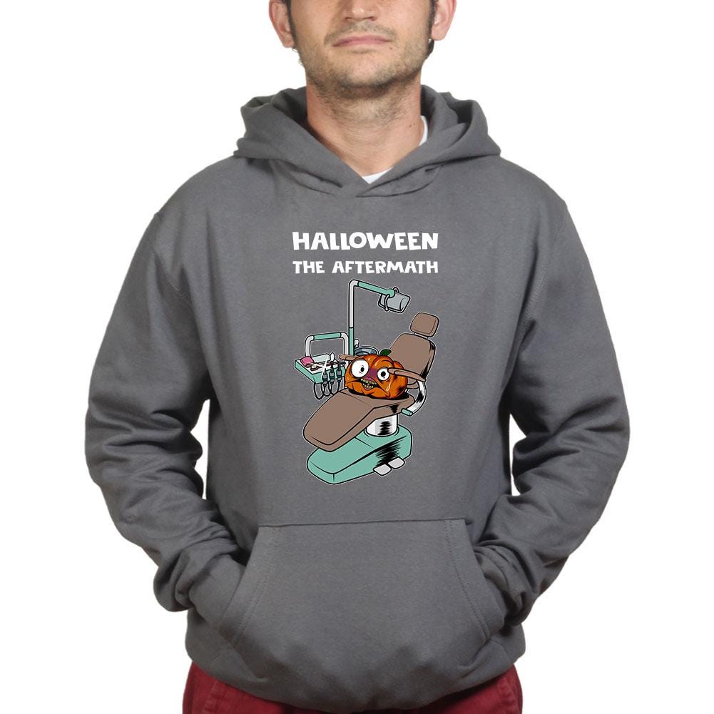 Halloween The Aftermath Shirt, Funny Pumpkin Dentist T-Shirt, Dental Assistant Halloween Hoodie, Trick Or Treat Dentist Sweatshirt, Tee Gift