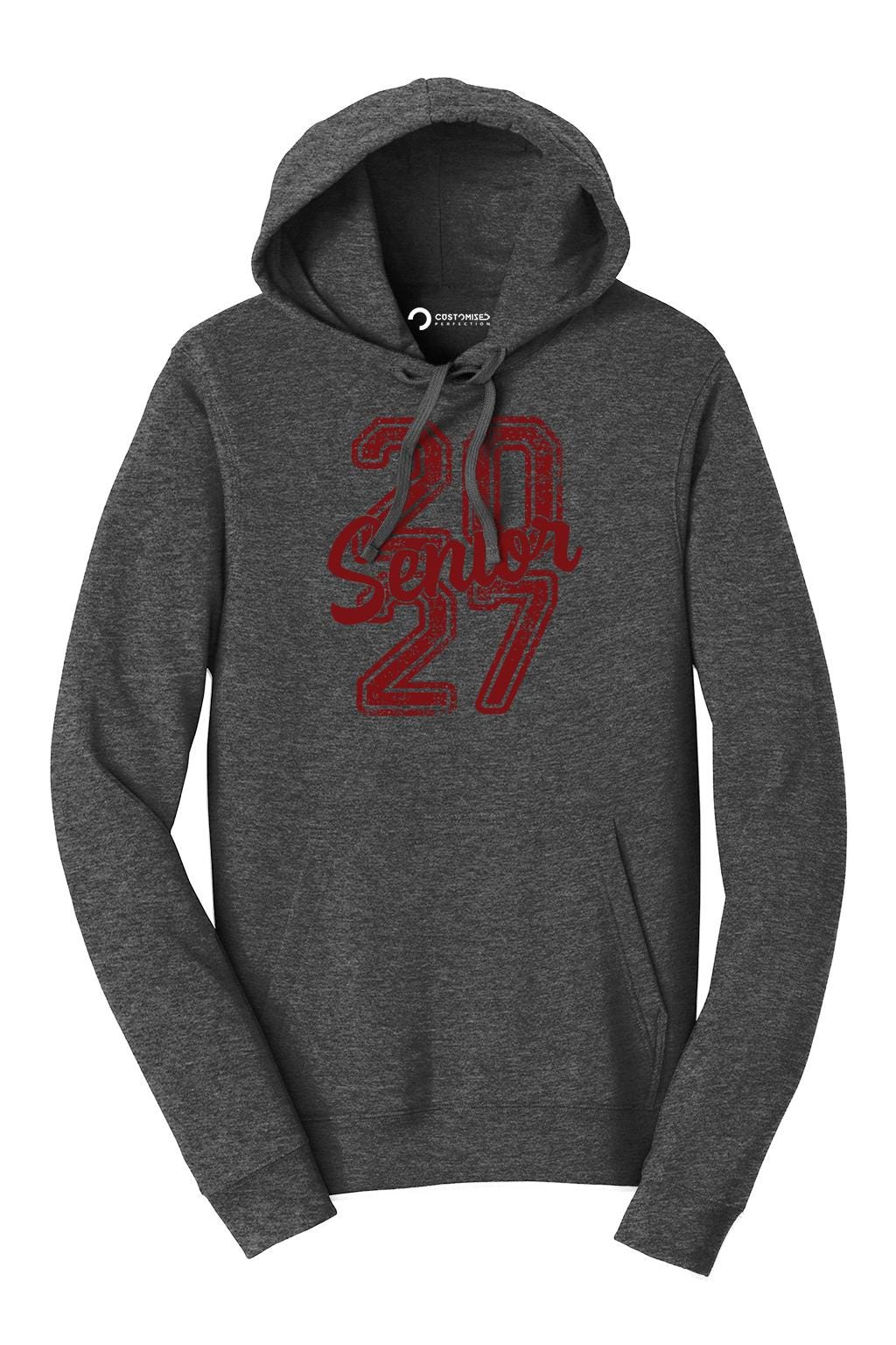 Senior 2027 Shirt | Distressed Varsity Hoodie | Class Of 2027 Grad Gift