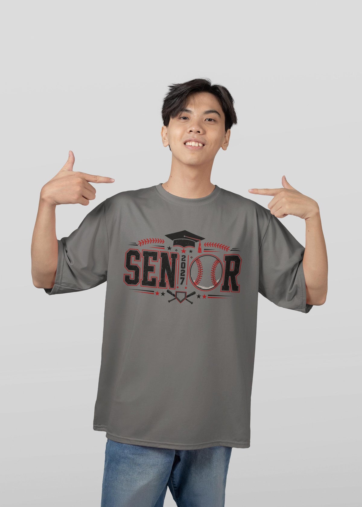 Comfort Colors® Senior 2027 Baseball Shirt, Class of 2027 Graduate Sports Fan Graduation Tee