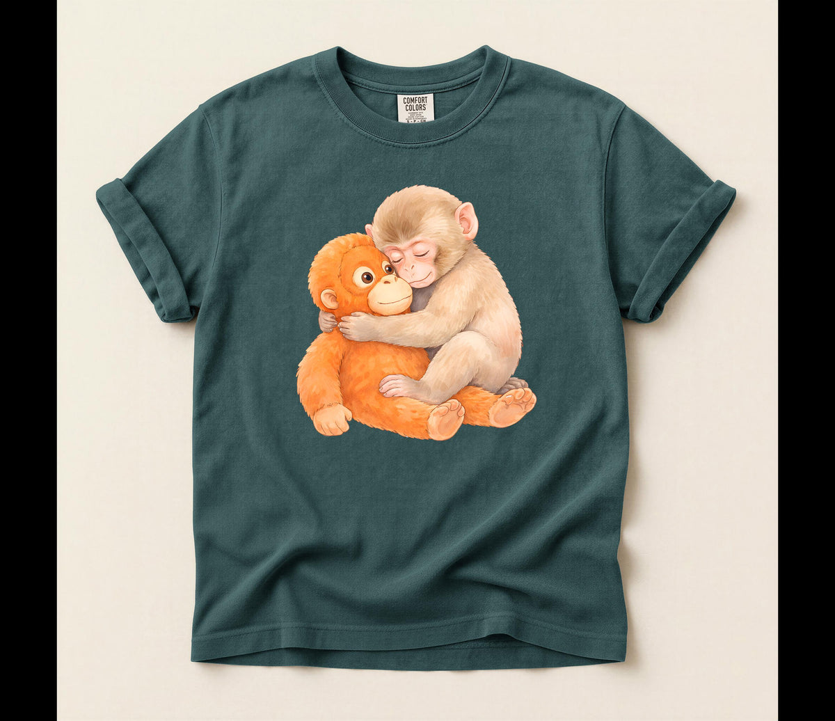 Monkey Punch Comfort Colors® T-Shirt, Emotional Support Tee, Japanese Macaque