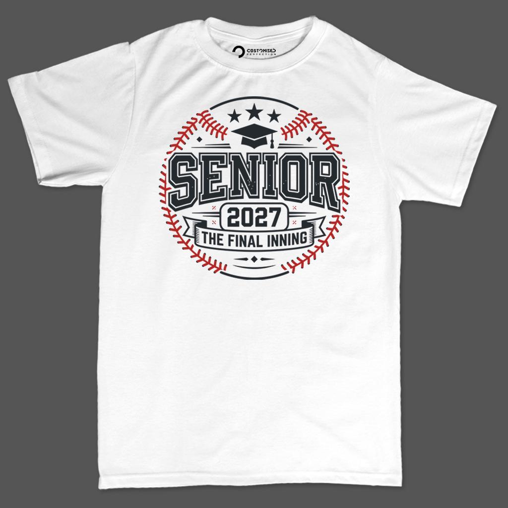 Senior 2027 Shirt | Baseball Final Inning Hoodie | Class Of 2027 Grad Gift