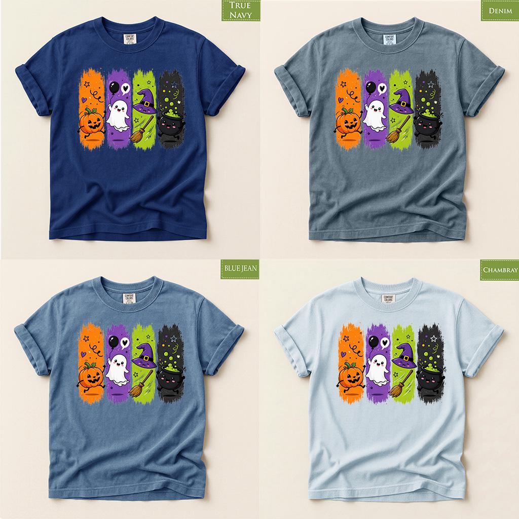 Comfort Colors® Cute Halloween School Friends Shirt, Back to School Cute top, Spooky Fall Classroom Educator Tee