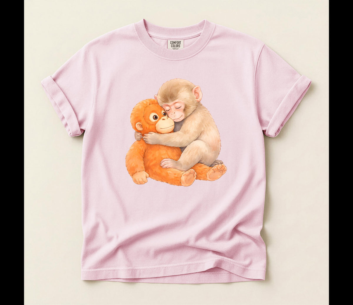 Monkey Punch Comfort Colors® T-Shirt, Emotional Support Tee, Japanese Macaque