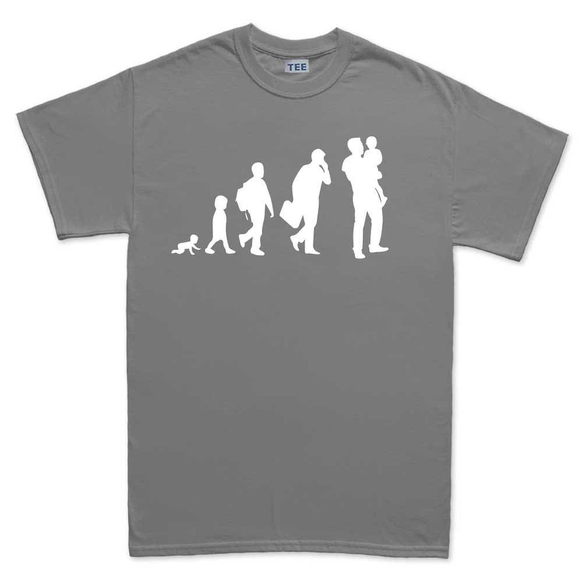 Evolution Of Dad Father's Day Gift for Daddy Birthday Mens T shirt Tee Top T-shirt - R1981
