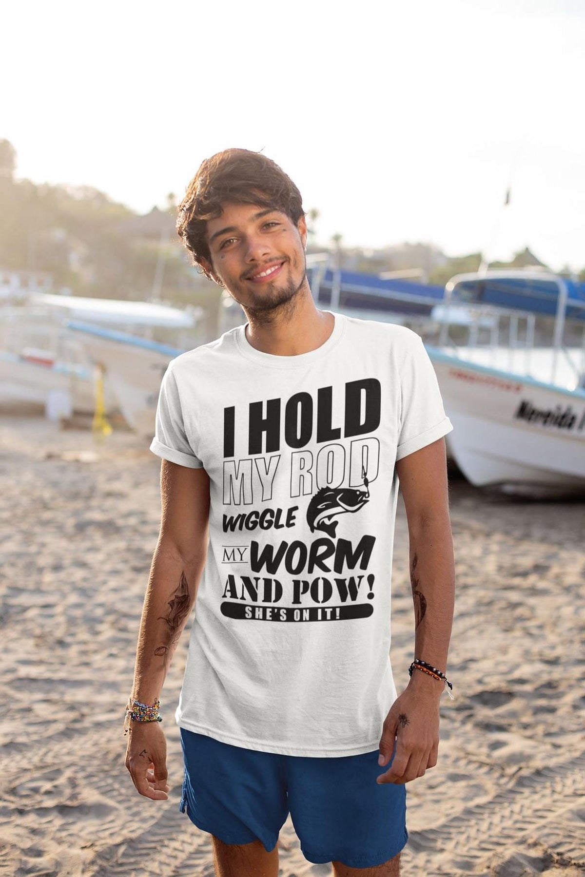 Funny Fishing Shirt, I Hold My Rod Angler Tee, Comfort Colors® Fisherman Top