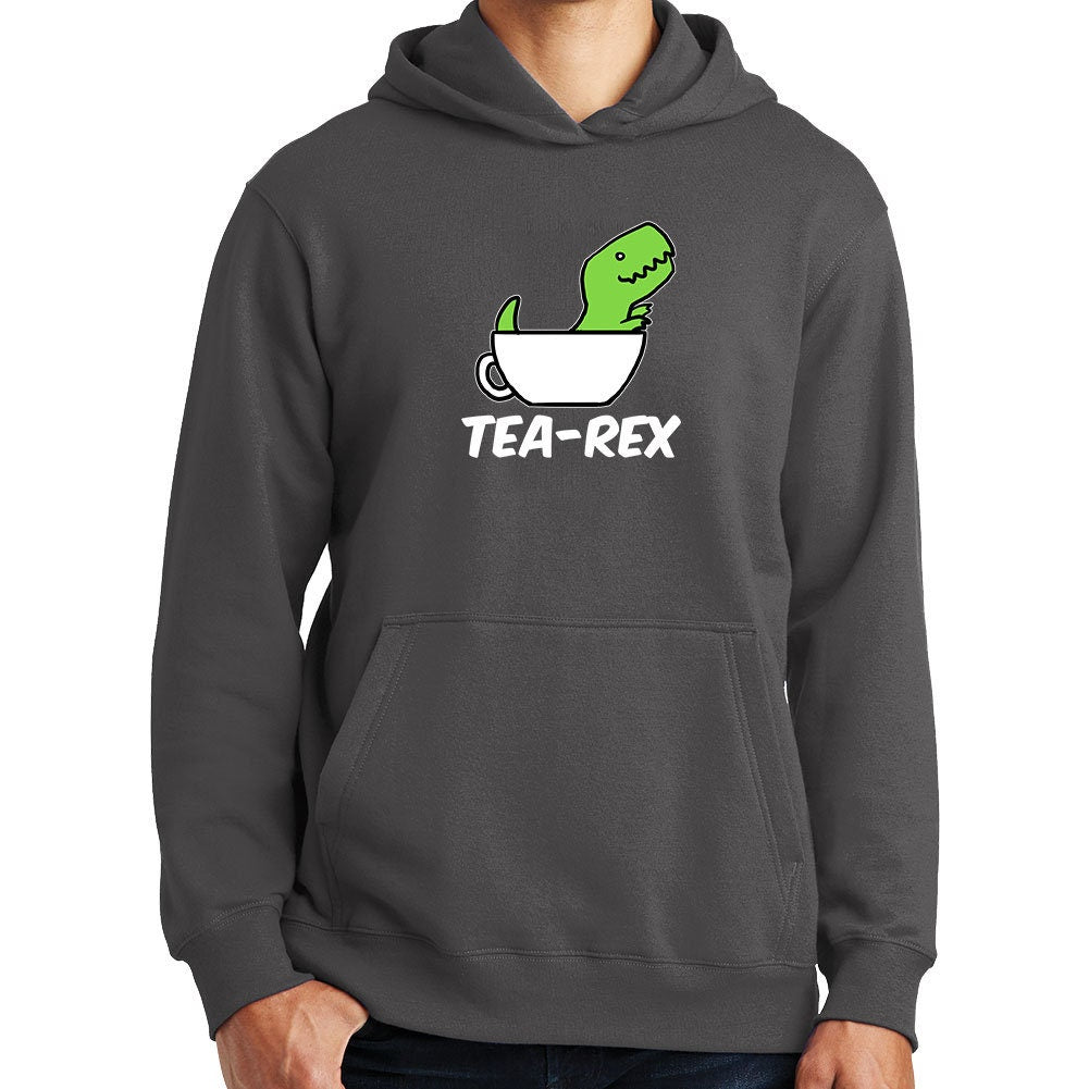Tea Rex T-Rex Funny Dinosaur Parody Hoodie