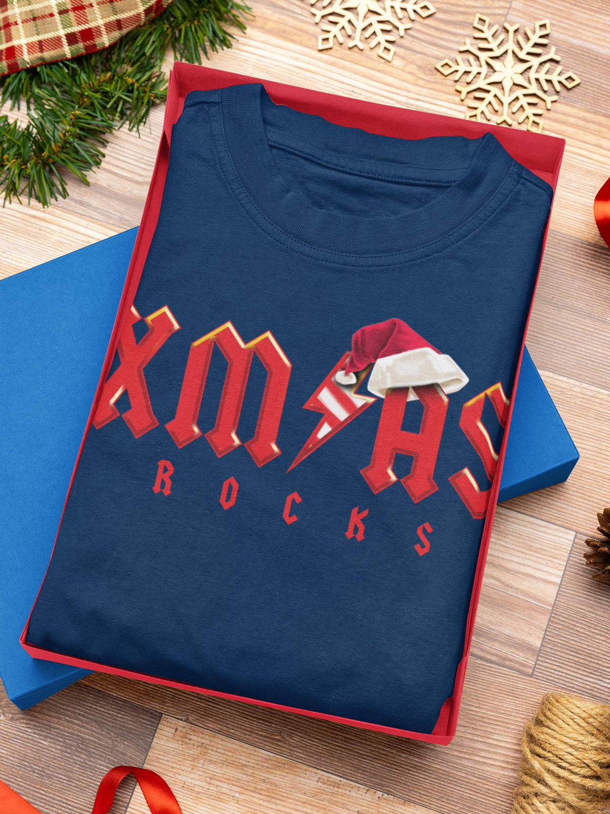 Christmas Rocks Shirt, Acdc Gift, Christmas Gift for Music Lovers, Funny Christmas Tshirt, Rock Heavy Metal Fans